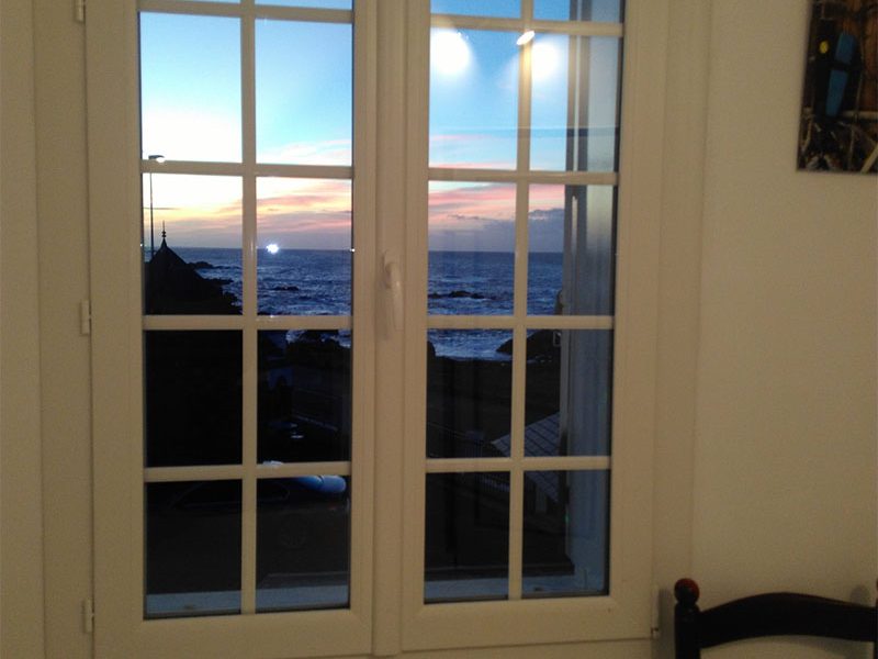 Gîte Villa Waroc'h - Coucher de soleil depuis les fenêtres de la chambre